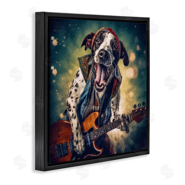 Stupell Industries Sean Parnell | Musician Dog Singing Wall Art
