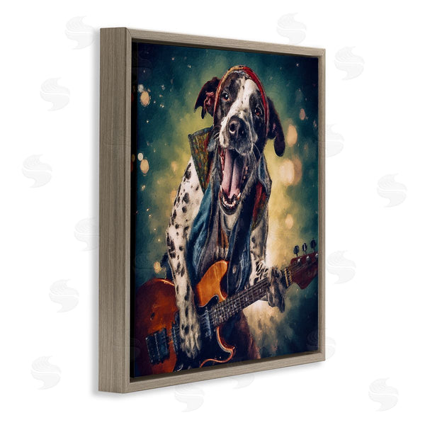 Stupell Industries Sean Parnell | Musician Dog Singing Wall Art