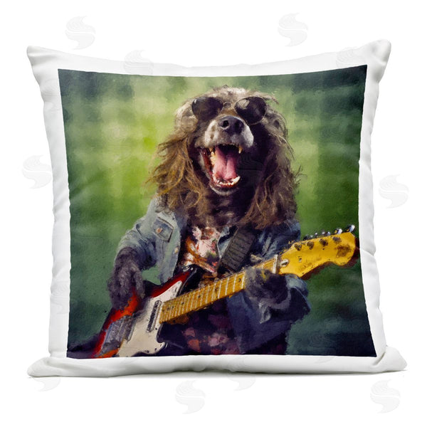 Stupell Industries Sean Parnell | Musician Mutt Halen Printed Throw Pillow