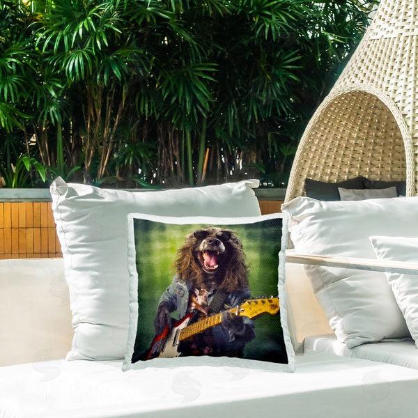 Stupell Industries Sean Parnell | Musician Mutt Halen Printed Throw Pillow