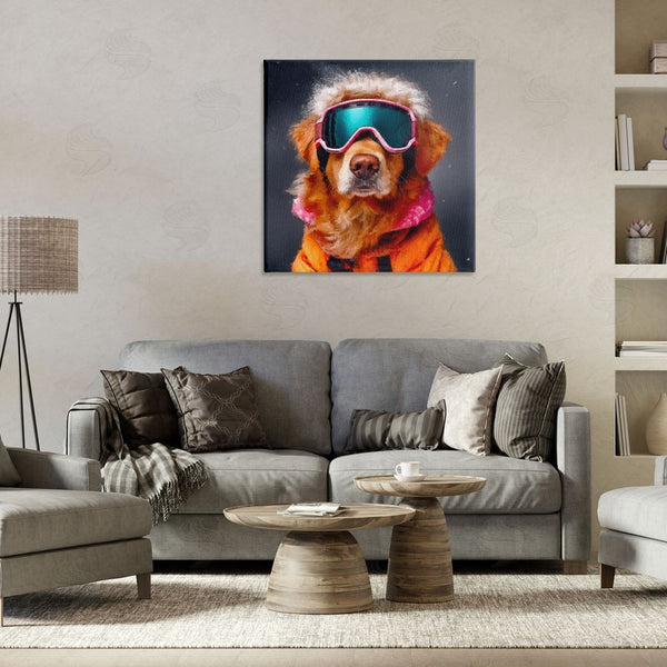 Stupell Industries Sean Parnell | Ski Dog With Goggles Wall Art