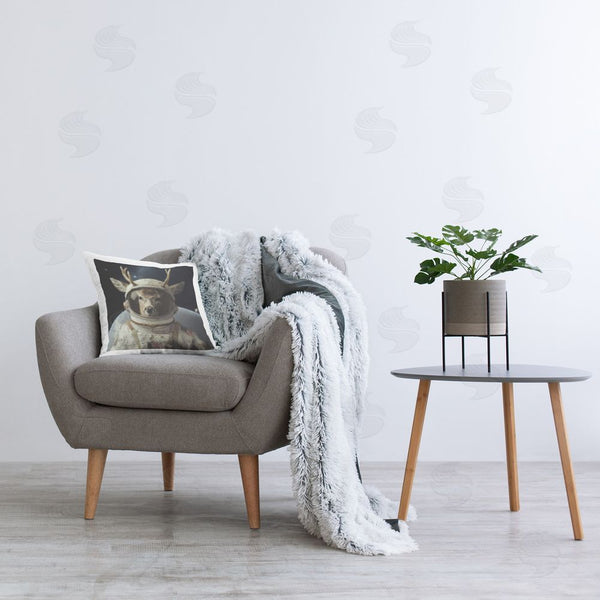 Stupell Industries Sean Parnell | Space Astronaut Deer Printed Throw Pillow