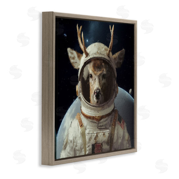 Stupell Industries Sean Parnell | Space Astronaut Deer Wall Art