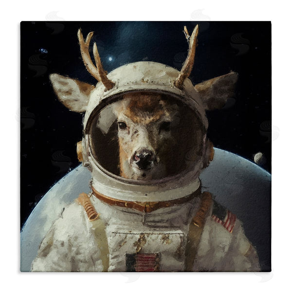 stupell industries Sean Parnell | Space Astronaut Deer Wall Art