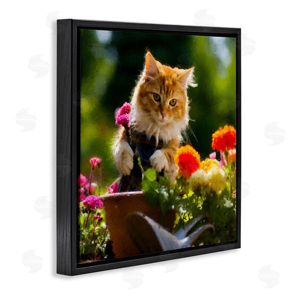 Stupell Industries Sean Parnell | Spring Gardener Kitten Wall Art