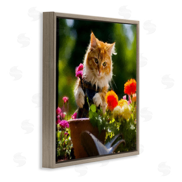 Stupell Industries Sean Parnell | Spring Gardener Kitten Wall Art