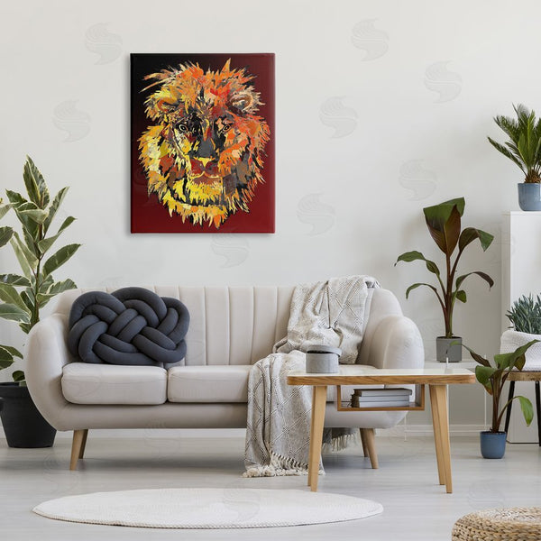 Stupell Industries Sebastian Grafmann | Abstract Lion Mane Wall Art