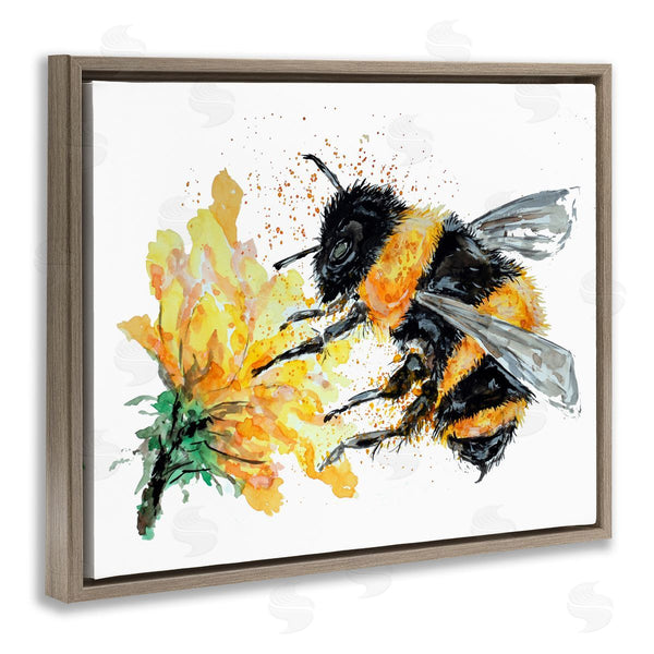 Stupell Industries Sebastian Grafmann | Bee & Yellow Flower Wall Art