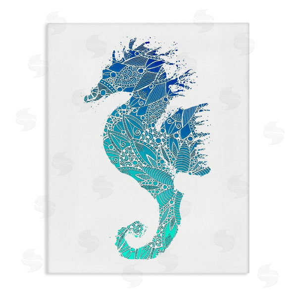stupell industries Sebastian Grafmann | Fractal Patterned Seahorse Wall Art