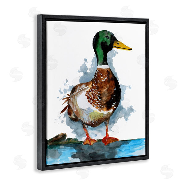 Stupell Industries Sebastian Grafmann | Mallard Duck Water's Edge Wall Art