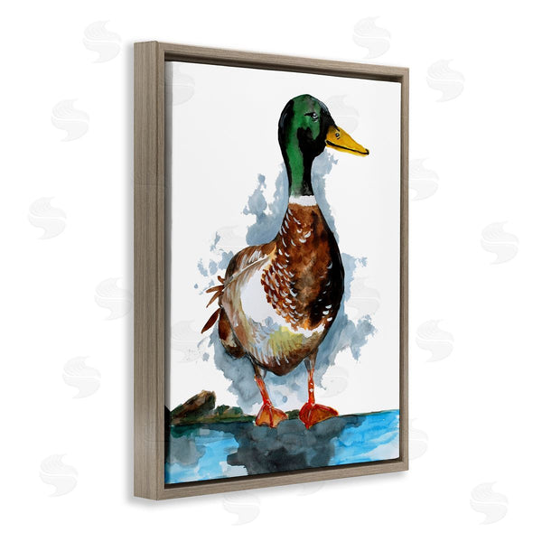 Stupell Industries Sebastian Grafmann | Mallard Duck Water's Edge Wall Art