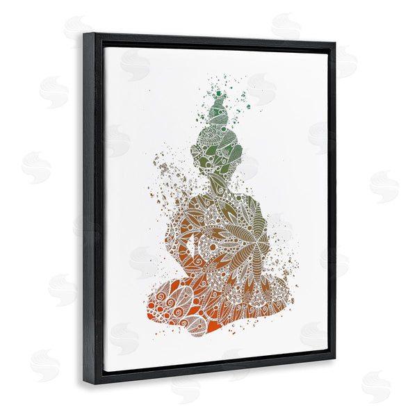 Stupell Industries Sebastian Grafmann | Modern Floral Buddha Wall Art