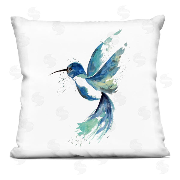 stupell industries Sebastian Grafmann | Modern Hummingbird Fluttering Printed Throw Pillow