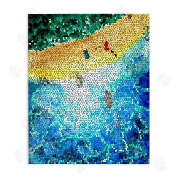 stupell industries Sebastian Grafmann | Modern Mosaic Pattern Beach Wall Art