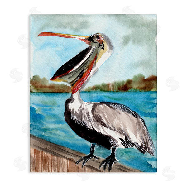 stupell industries Sebastian Grafmann | Nautical Pelican Bird Beak Wall Art