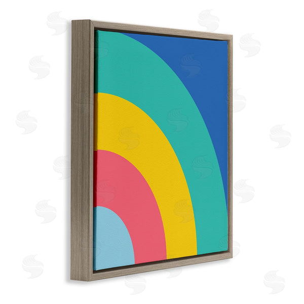 Stupell Industries Seven Trees | Bold Color Blocked Rainbow