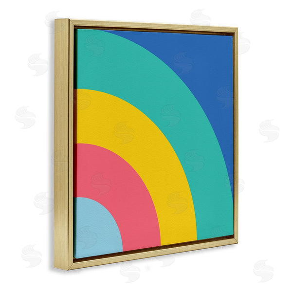 Stupell Industries Seven Trees | Bold Color Blocked Rainbow