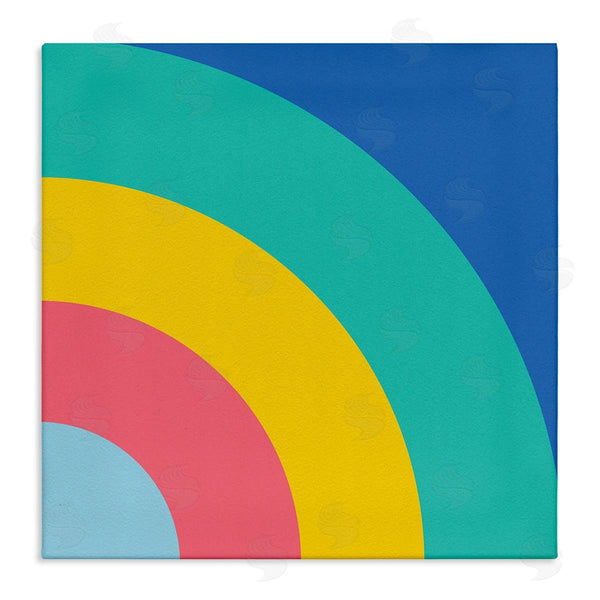 stupell industries Seven Trees | Bold Color Blocked Rainbow