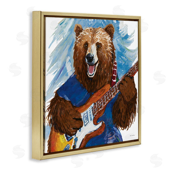 Stupell Industries Seven Trees Design | Bear Playing Guitar