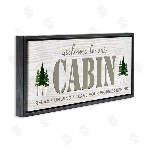 Stupell Industries Seven Trees Design | Cabin Welcome Nature Escape Wall Art