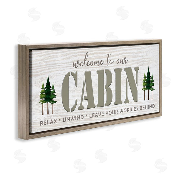 Stupell Industries Seven Trees Design | Cabin Welcome Nature Escape Wall Art