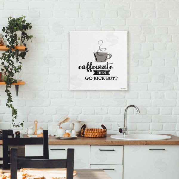 Stupell Industries Seven Trees Design | Caffeinate Then Kick Butt Wall Art
