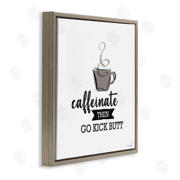 Stupell Industries Seven Trees Design | Caffeinate Then Kick Butt Wall Art