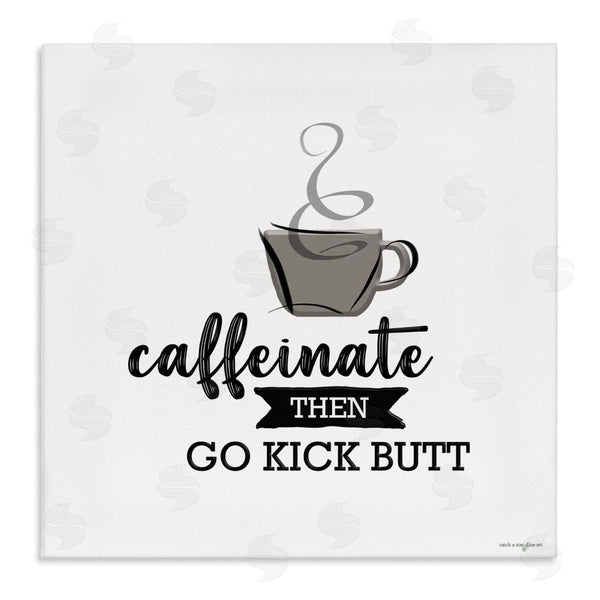 stupell industries Seven Trees Design | Caffeinate Then Kick Butt Wall Art