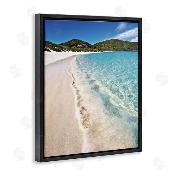 Stupell Industries Seven Trees Design | Caribbean Beach Coast Wall Art