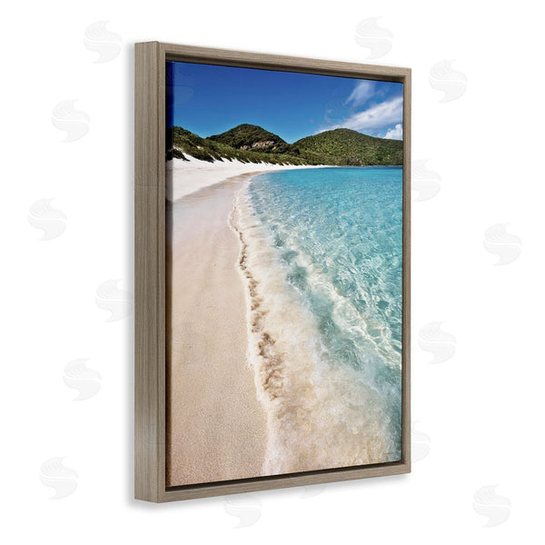 Stupell Industries Seven Trees Design | Caribbean Beach Coast Wall Art
