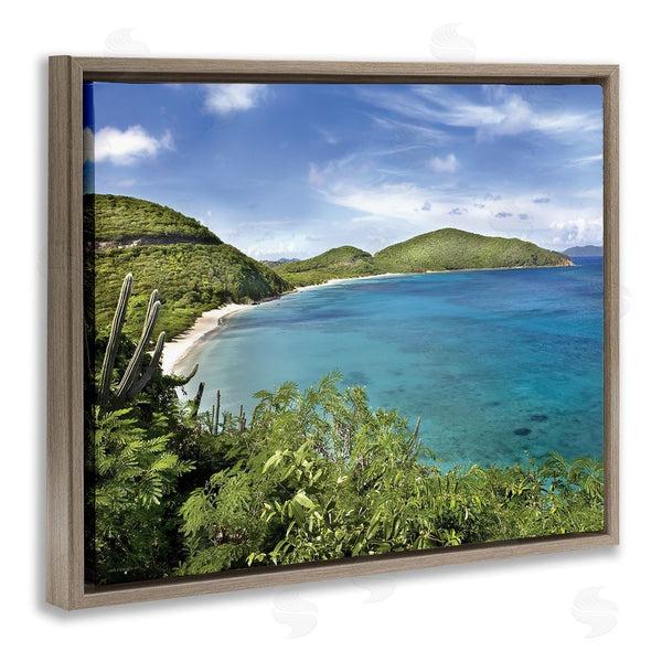 Stupell Industries Seven Trees Design | Caribbean Overlook Landscape Wall Art