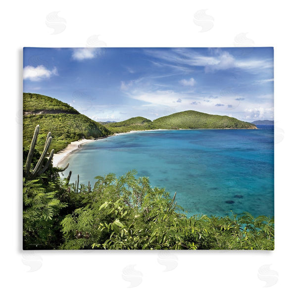 stupell industries Seven Trees Design | Caribbean Overlook Landscape Wall Art