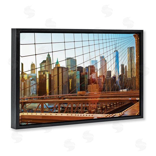 Stupell Industries Seven Trees Design | Cityscape Through Bridge Wall Art