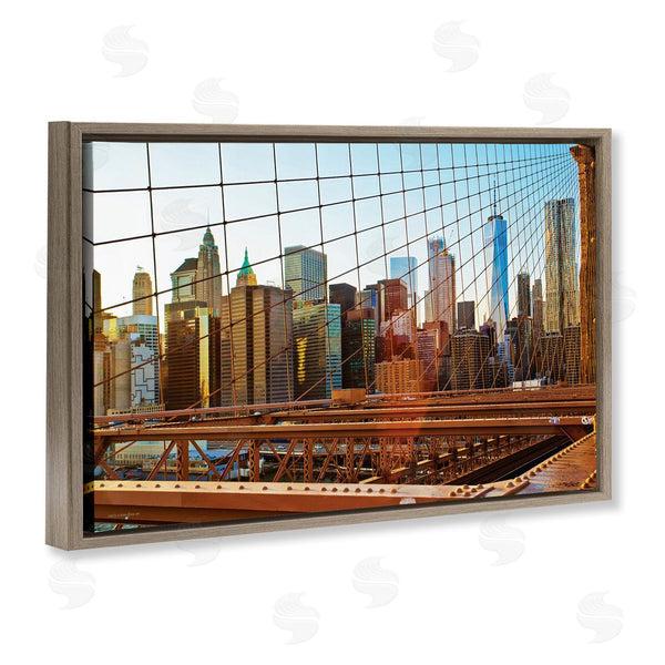 Stupell Industries Seven Trees Design | Cityscape Through Bridge Wall Art