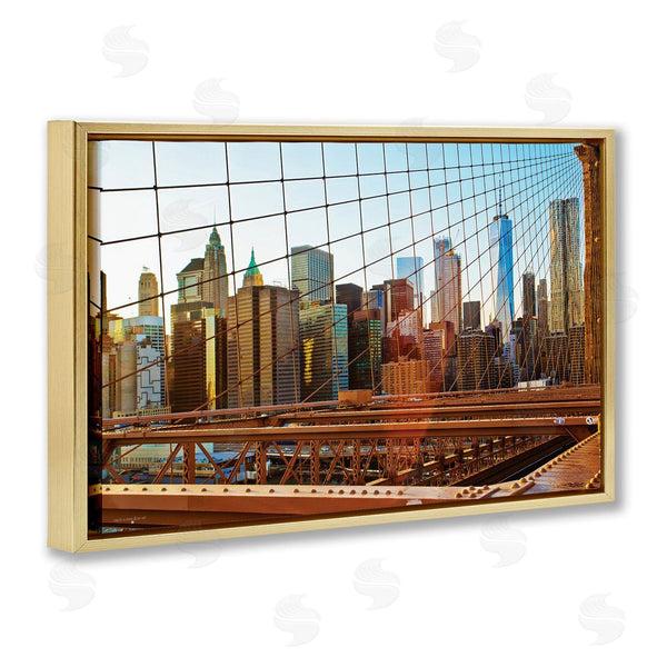 Stupell Industries Seven Trees Design | Cityscape Through Bridge Wall Art