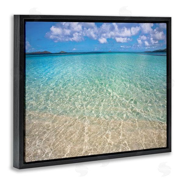 Stupell Industries Seven Trees Design | Clear Caribbean Beach Waters Wall Art