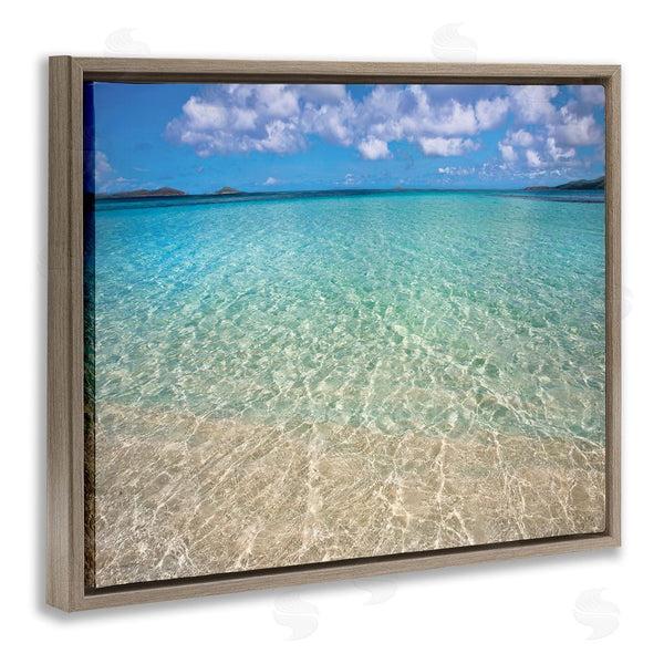 Stupell Industries Seven Trees Design | Clear Caribbean Beach Waters Wall Art