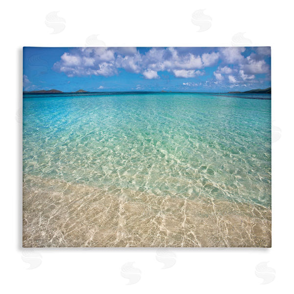 stupell industries Seven Trees Design | Clear Caribbean Beach Waters Wall Art