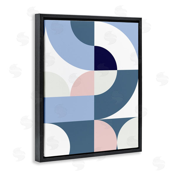 Stupell Industries Seven Trees Design | Collage Of Abstract Curves Blue Pink Beige Wall Art
