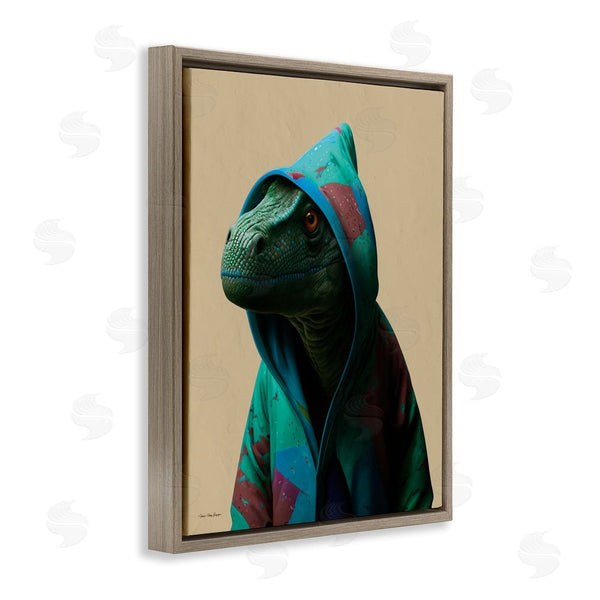 Stupell Industries Seven Trees Design | Dinosaur In Stylish Hoodie Wall Art