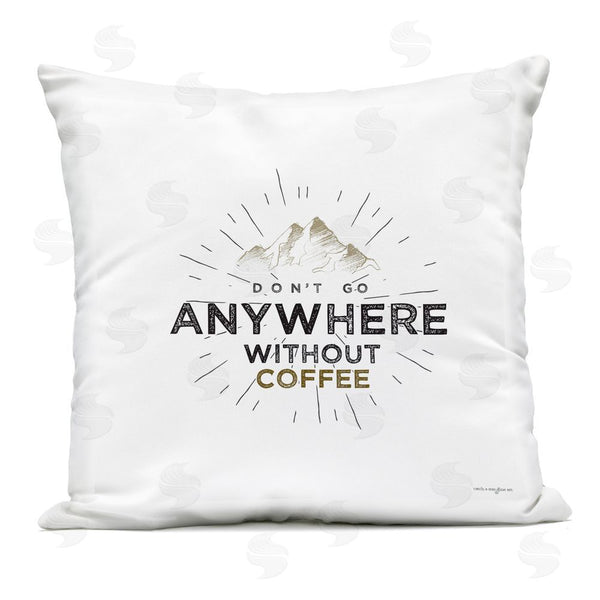 Stupell Industries Seven Trees Design | Don't Go Without Coffee Printed Throw Pillow