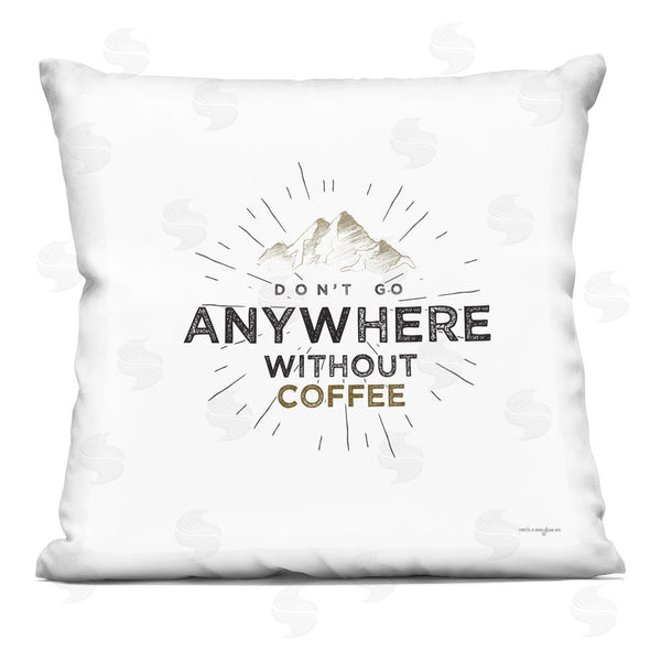 stupell industries Seven Trees Design | Don't Go Without Coffee Printed Throw Pillow