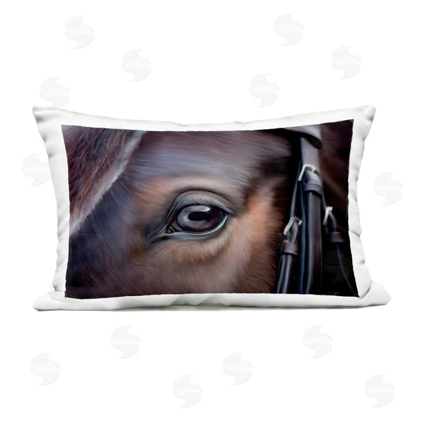 Stupell Industries Seven Trees Design | Equine Gaze Close Up Printed Throw Pillow