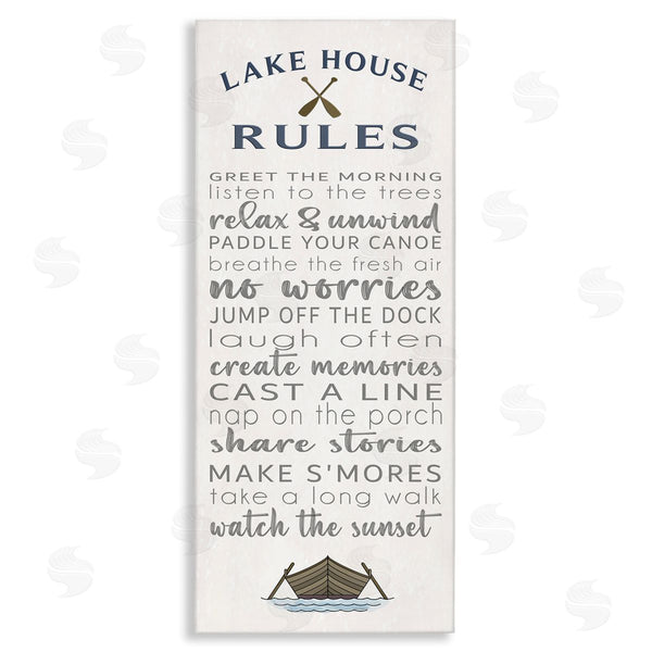 stupell industries Seven Trees Design | Fun Lake House Rules Wall Art