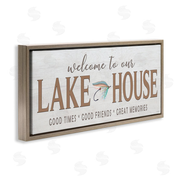 Stupell Industries Seven Trees Design | Lake House Rustic Welcome Wall Art