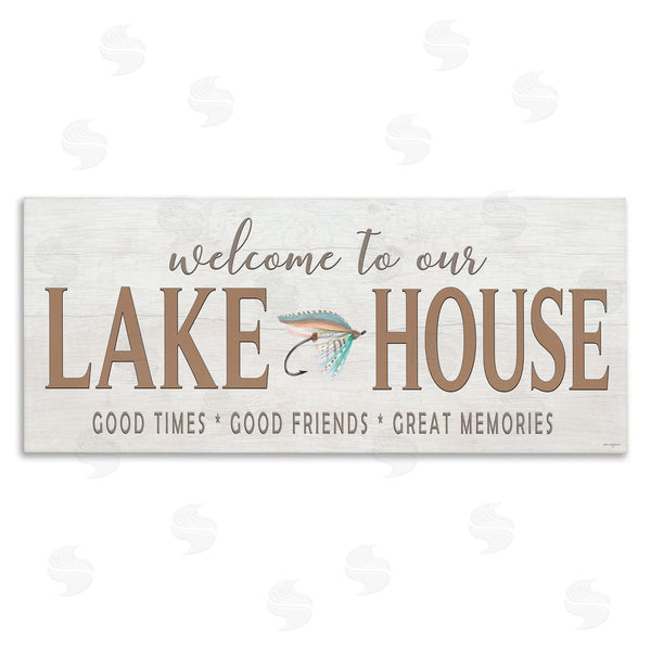 stupell industries Seven Trees Design | Lake House Rustic Welcome Wall Art