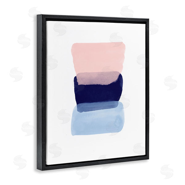 Stupell Industries Seven Trees Design | Layered Squares Abstract Sides Blue Pink Wall Art