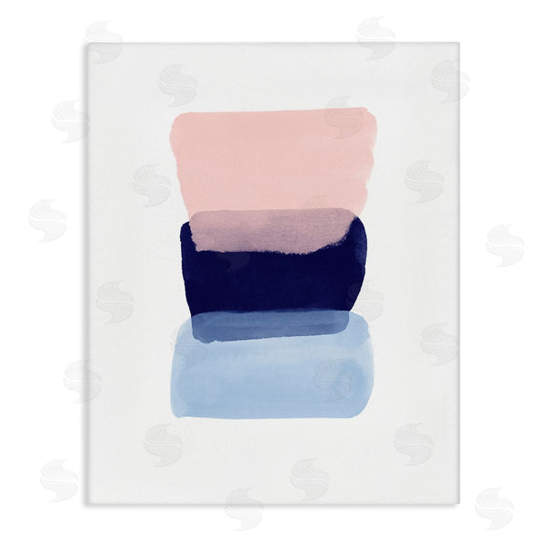 stupell industries Seven Trees Design | Layered Squares Abstract Sides Blue Pink Wall Art