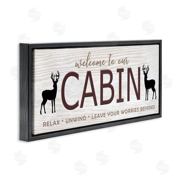 Stupell Industries Seven Trees Design | Leave Worries Behind Cabin Wall Art