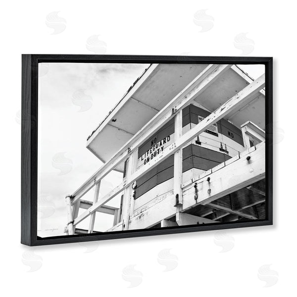 Stupell Industries Seven Trees Design | Lifeguard Building On Beach